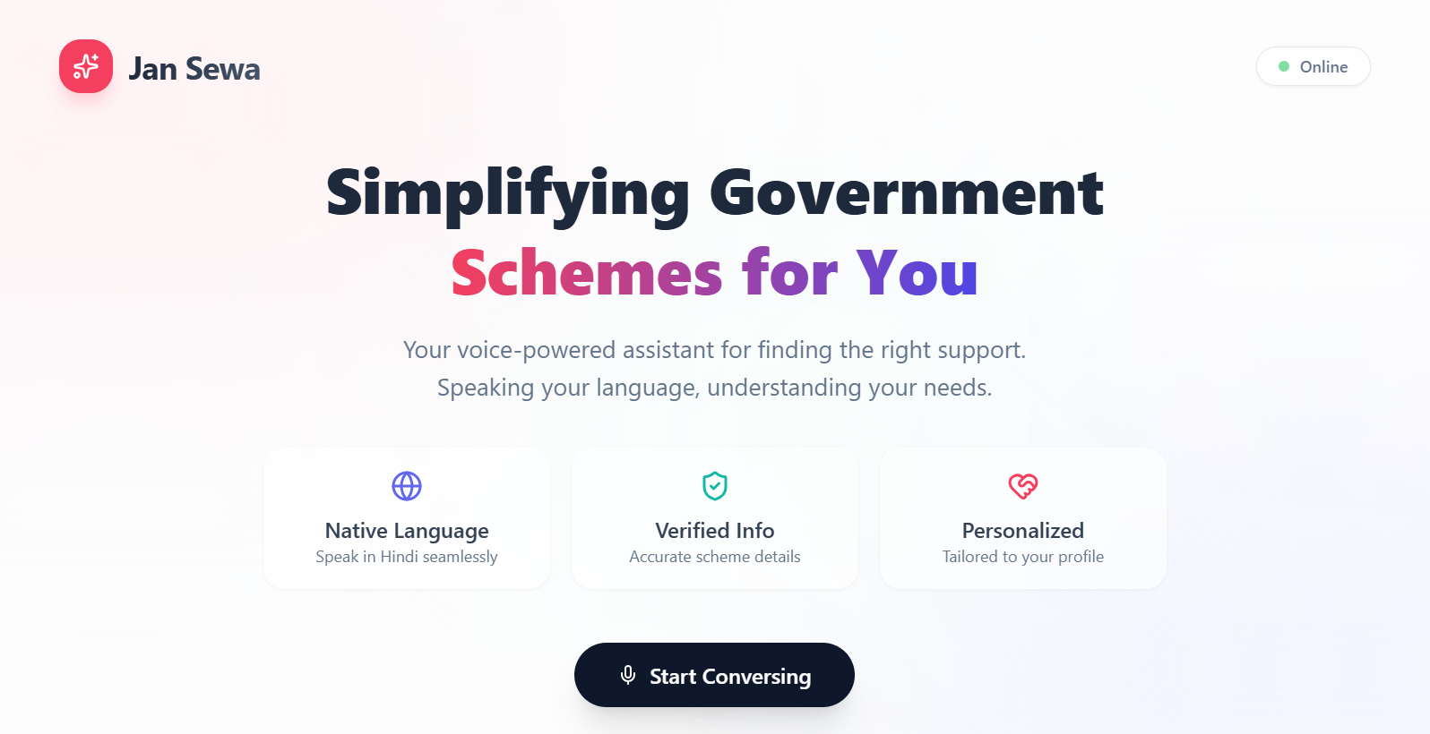 Jan-Sewa-Portal Dashboard